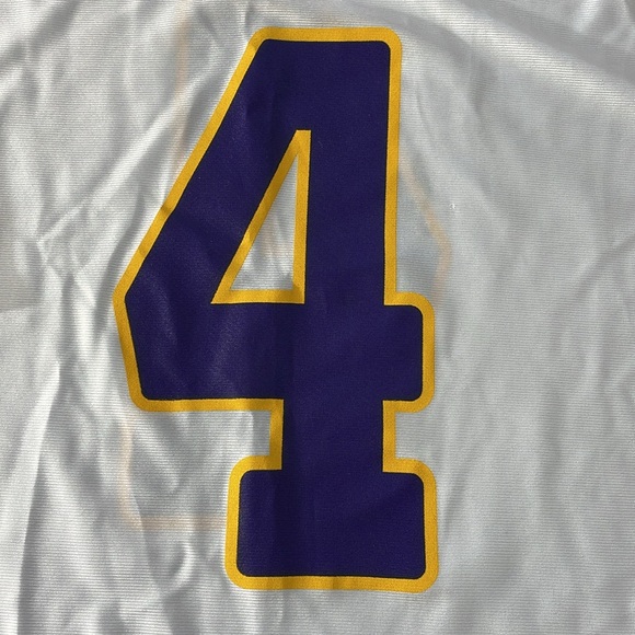 NFL Favre 4 MN Vikings Brett Favre Minnesota Jersey Mens Size L White New - Picture 6 of 10